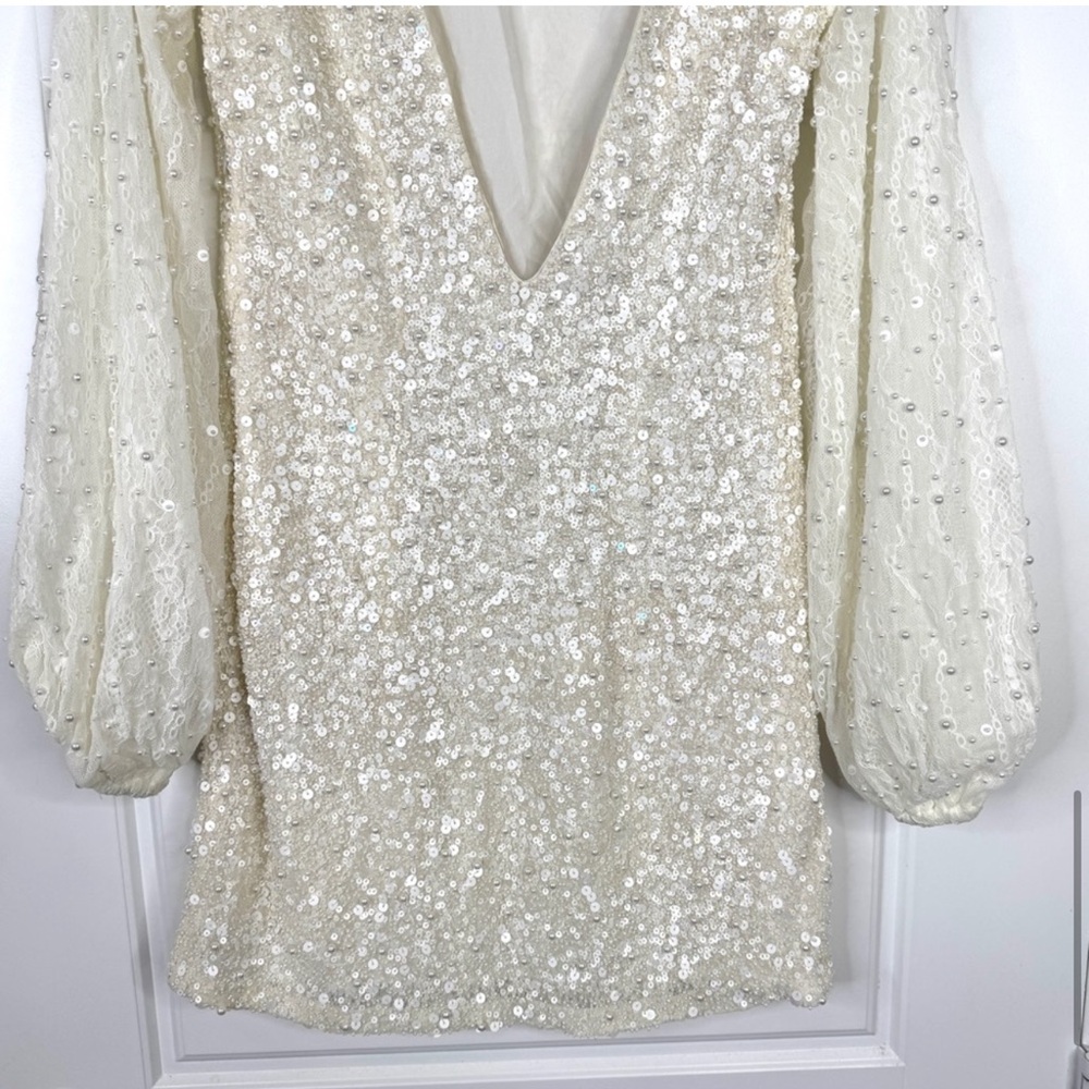 BHLDN Anthropologie Forever That Girl Kanelle Dress White NEW Size L - Picture 11 of 14